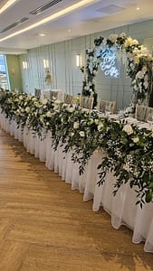 6 metre long top table display